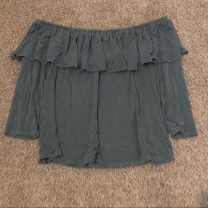 american eagle off the shoulder top